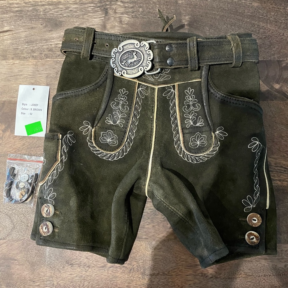 Authentic Leather Lederhosen trachten-Toddler Size